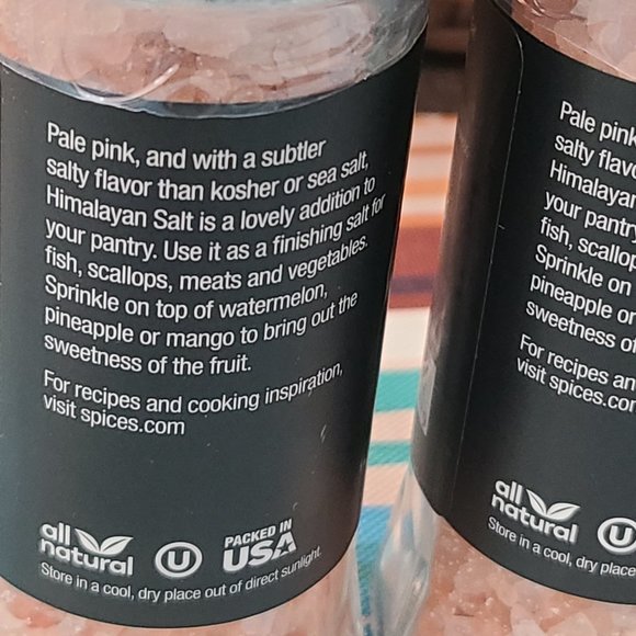Pair of Coarse Grain Himalayan Pink Salt The Spice Lab Best Used By 10-13-2027 - Picture 5 of 6